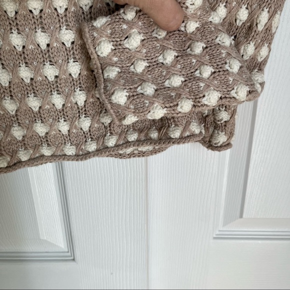 ANTHROPOLOGIE SLEEPING ON SNOW MOCK NEVK POPCORN SWEATER - Picture 5 of 8